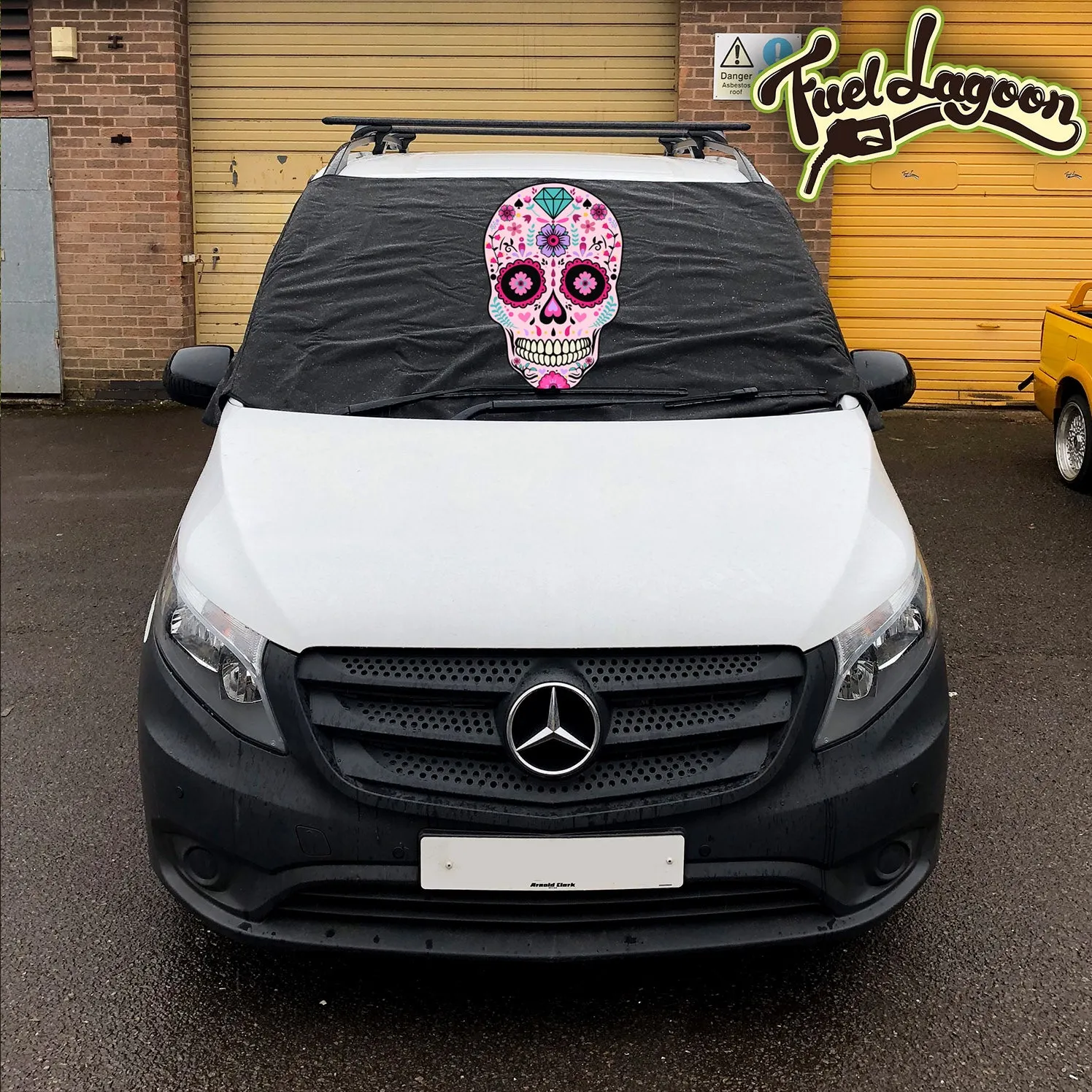 Mercedes Vito 447 Screen Cover - Sugar Skull