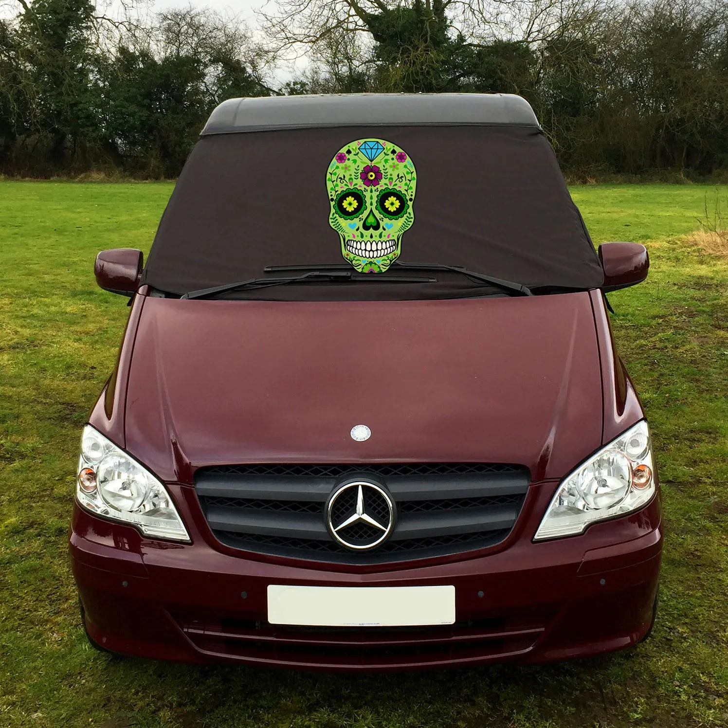 Mercedes Vito W639 Screen Cover - Sugar Skull