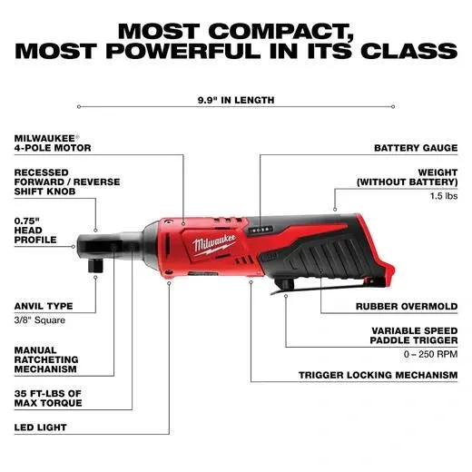 Milwaukee 2494-25 Lithium-Ion Cordless 5-Tool Combo Kit with Two 2.0Ah Batteries Charger and Bag