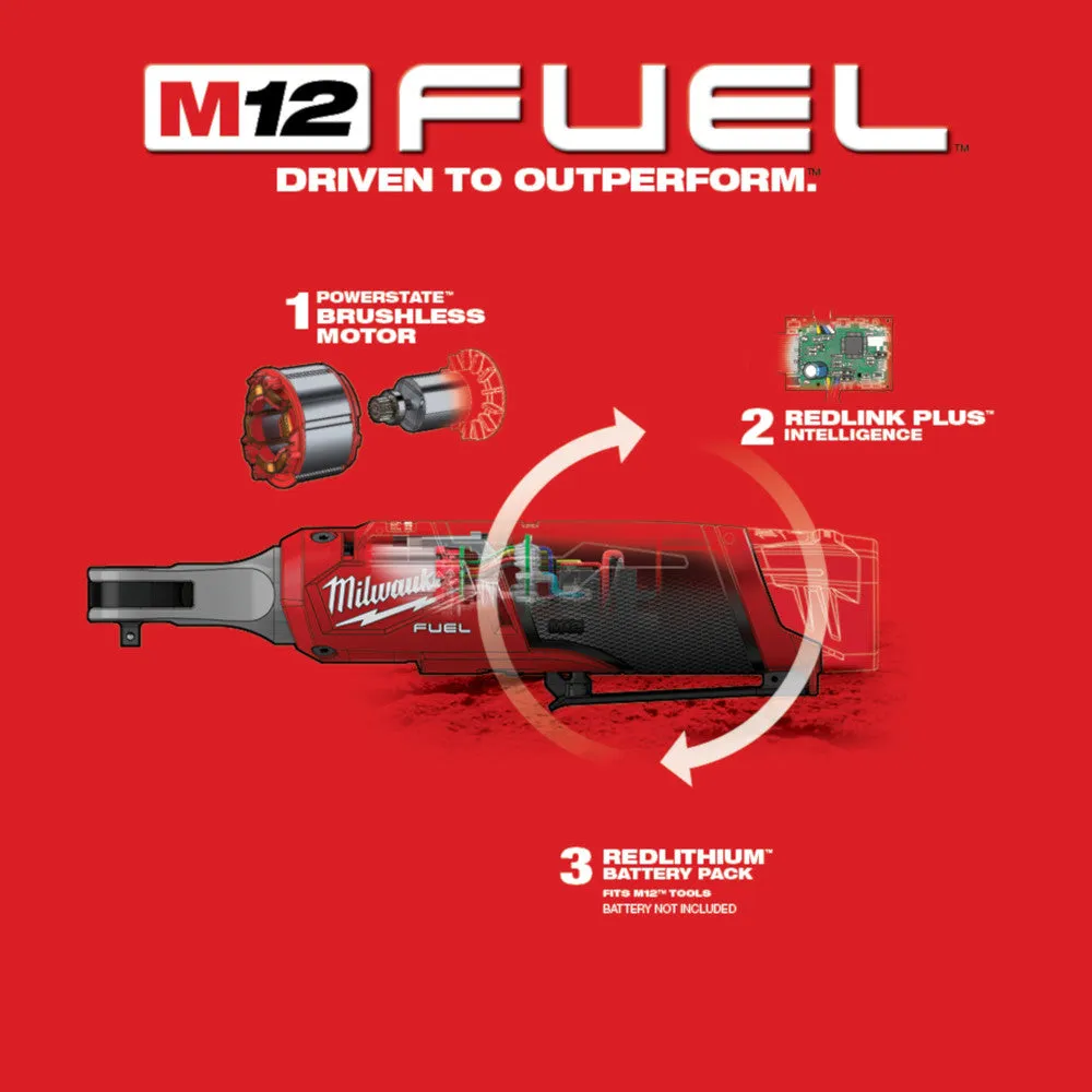 Milwaukee 2566-20 M12 FUEL 1/4" High Speed Ratchet (Tool Only)