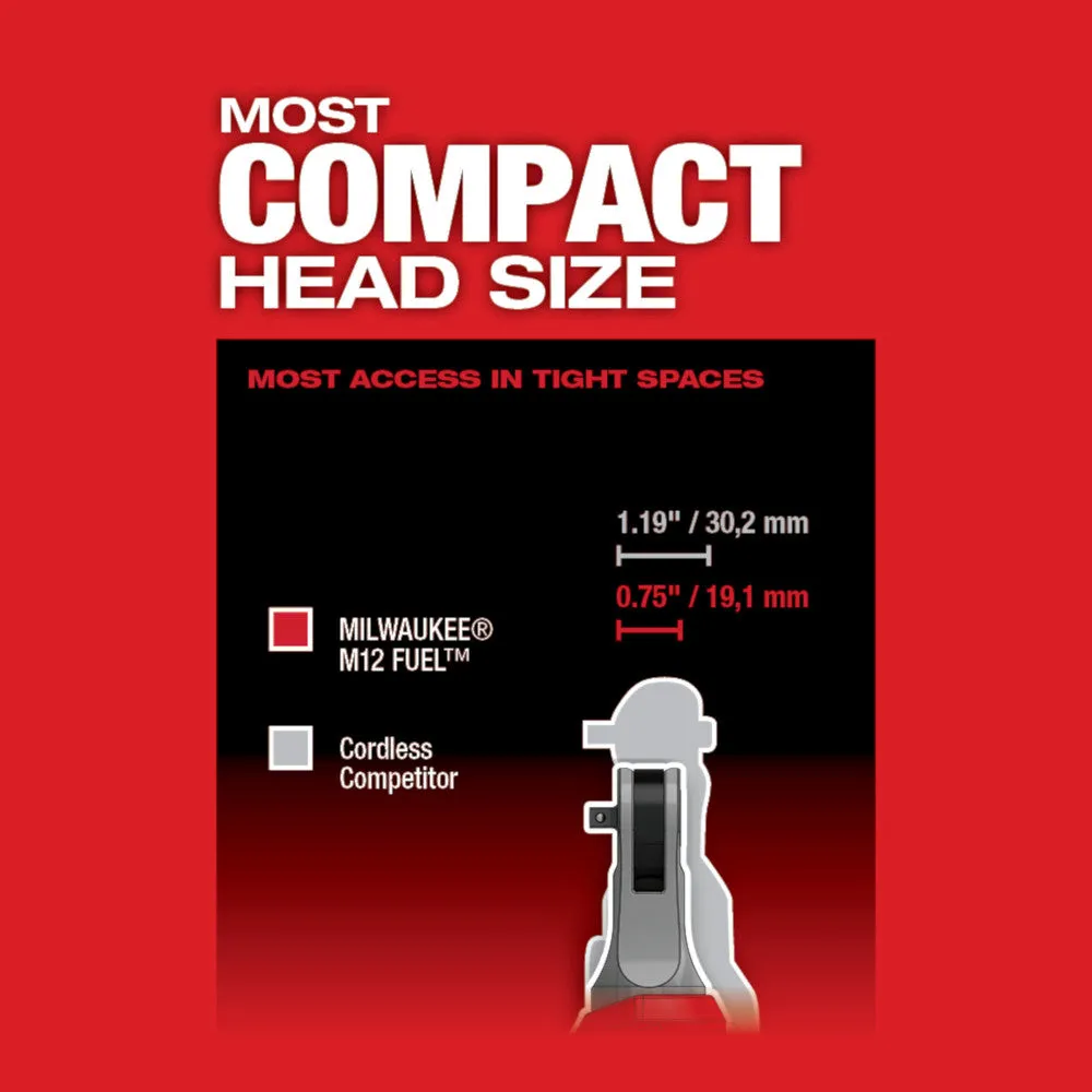 Milwaukee 2566-20 M12 FUEL 1/4" High Speed Ratchet (Tool Only)