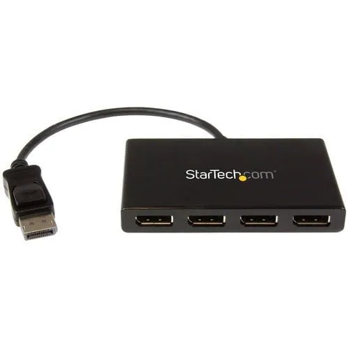 MST Hub - DisplayPort to 4x DisplayPort - Multi Stream Transport Hub - DP 1.2 to DP - Use this multi stream transport hub to connect four DP monitors to a single DP 1.2 port