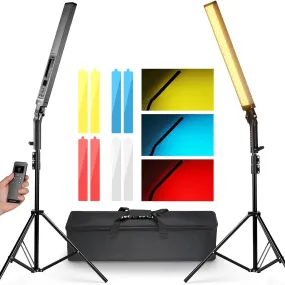 NEEWER BH20B Upgraded 21W LED Video Light Stick Kit