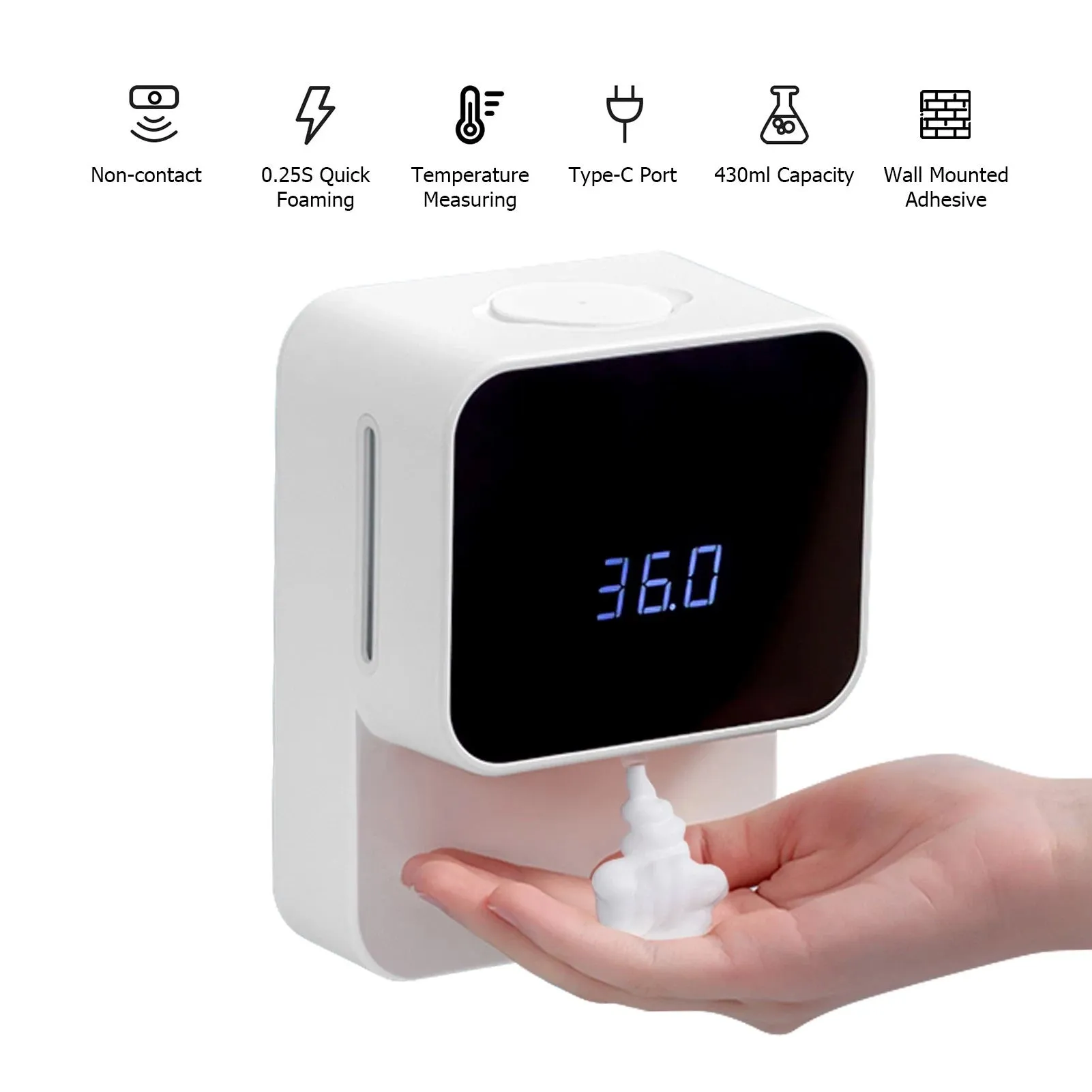 Non-Contact Temperature Measurement Soap Dispenser