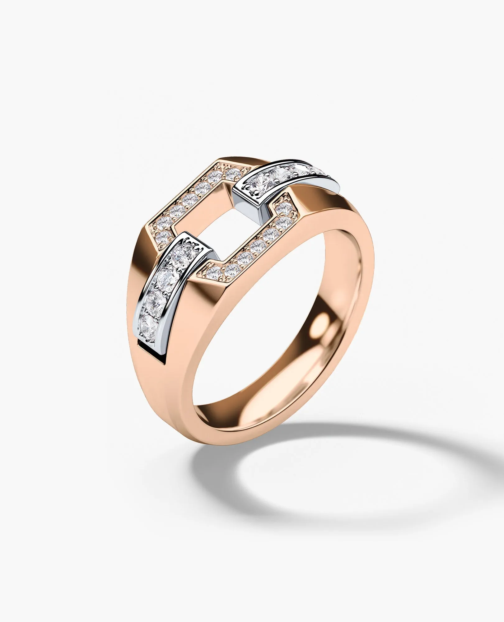 NORTHSTAR Gold Signet Ring with 0.30ct Diamonds
