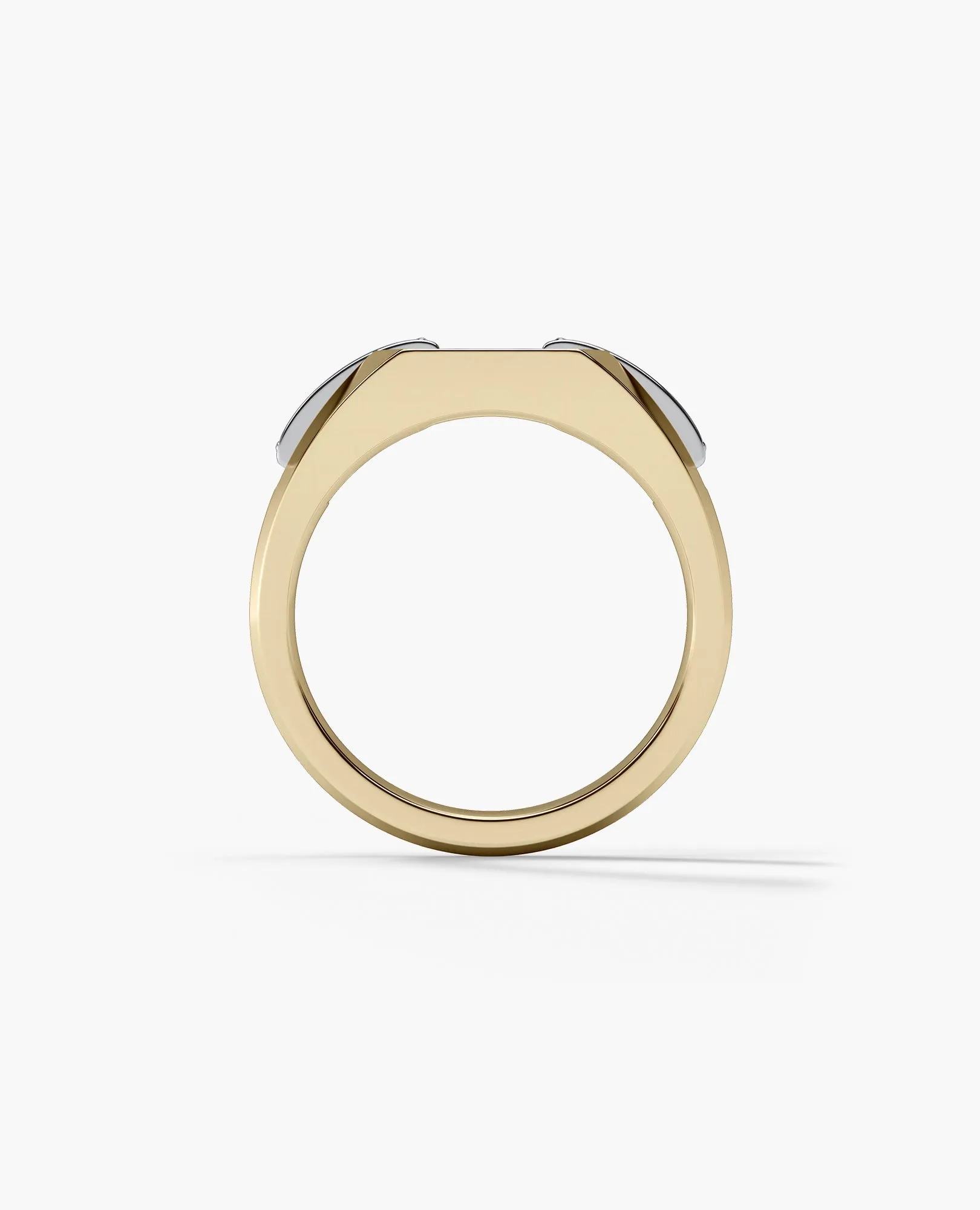 NORTHSTAR Gold Signet Ring with 0.30ct Diamonds