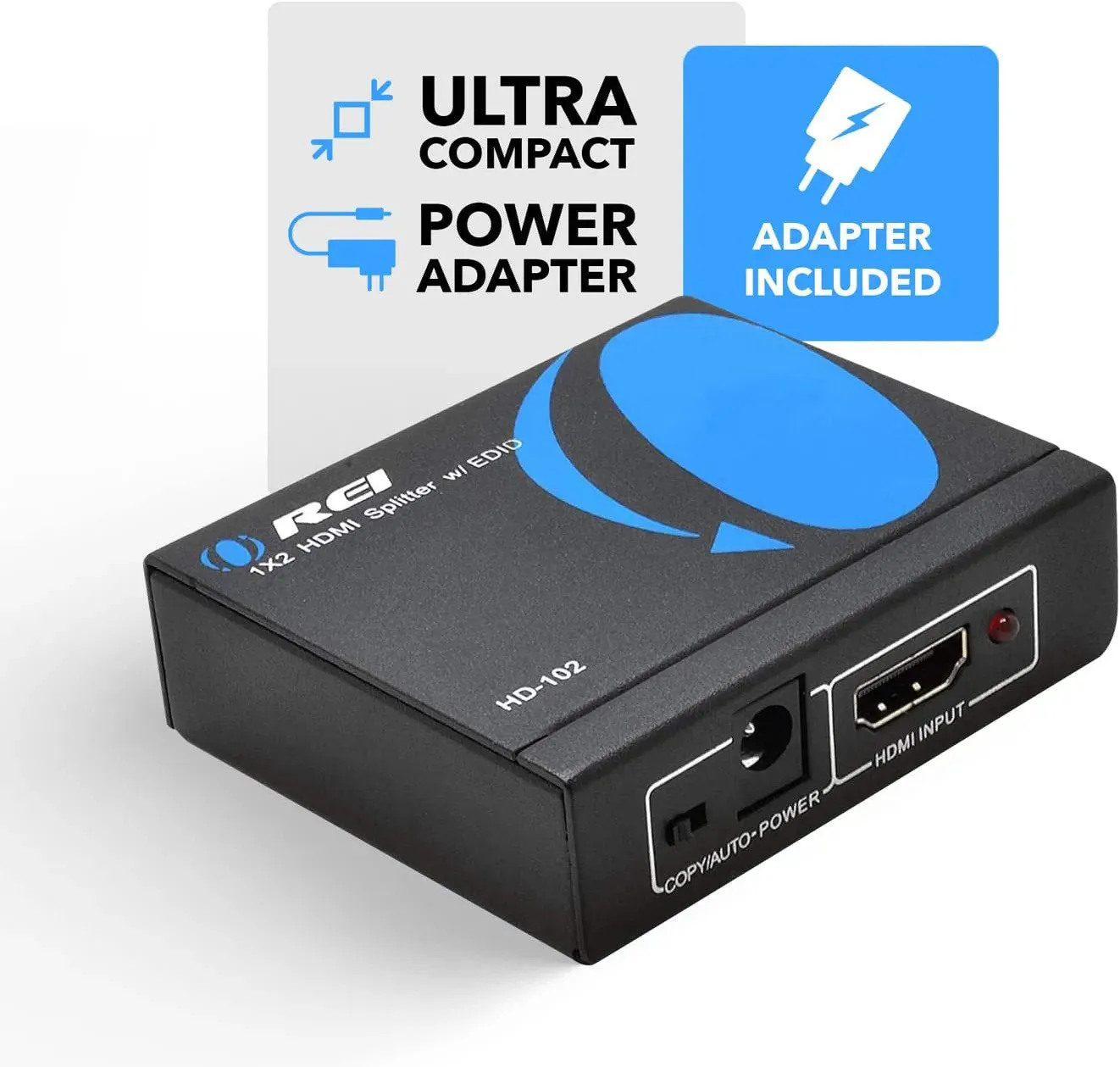OREI HD-102: 1x2 HDMI USB Splitter - Full HD 1080P - 4K  & 3D Support