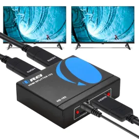 OREI HD-102: 1x2 HDMI USB Splitter - Full HD 1080P - 4K  & 3D Support