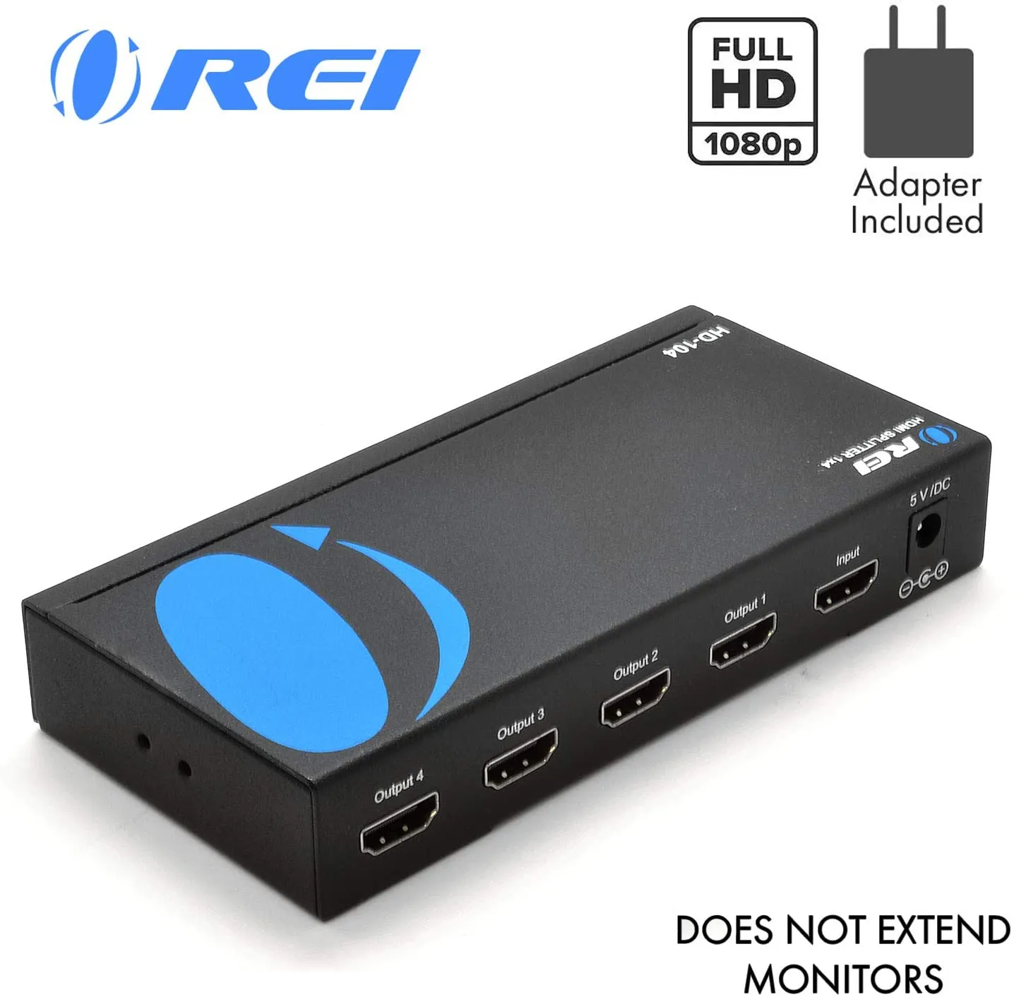 OREI HD-104: 1x4 HDMI USB Splitter Supports 4K with 3D full HD 1080 P