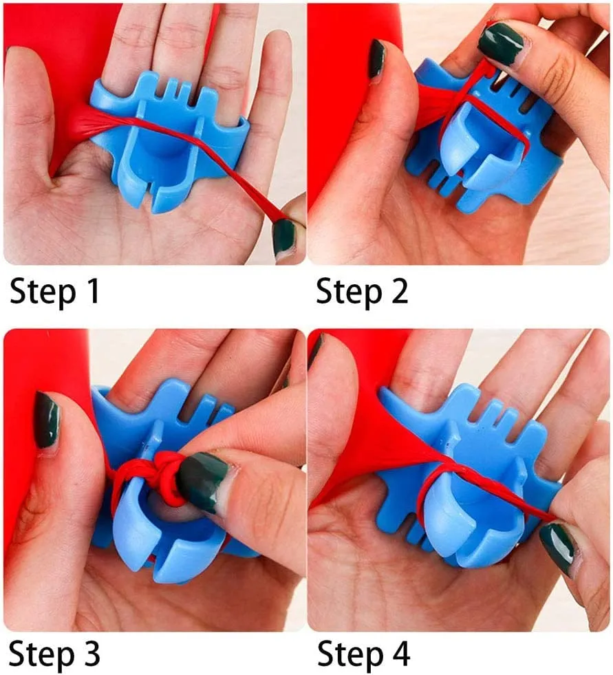Pack of 10 Easy to Use Knot Tying Tool for Latex Balloon Party Supplies Balloons Tie