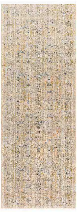 Partick Traditional Moss Orange Washable Area Rug