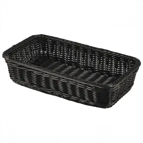 Polywicker Display Basket GN 1/3 Black - Pack 1