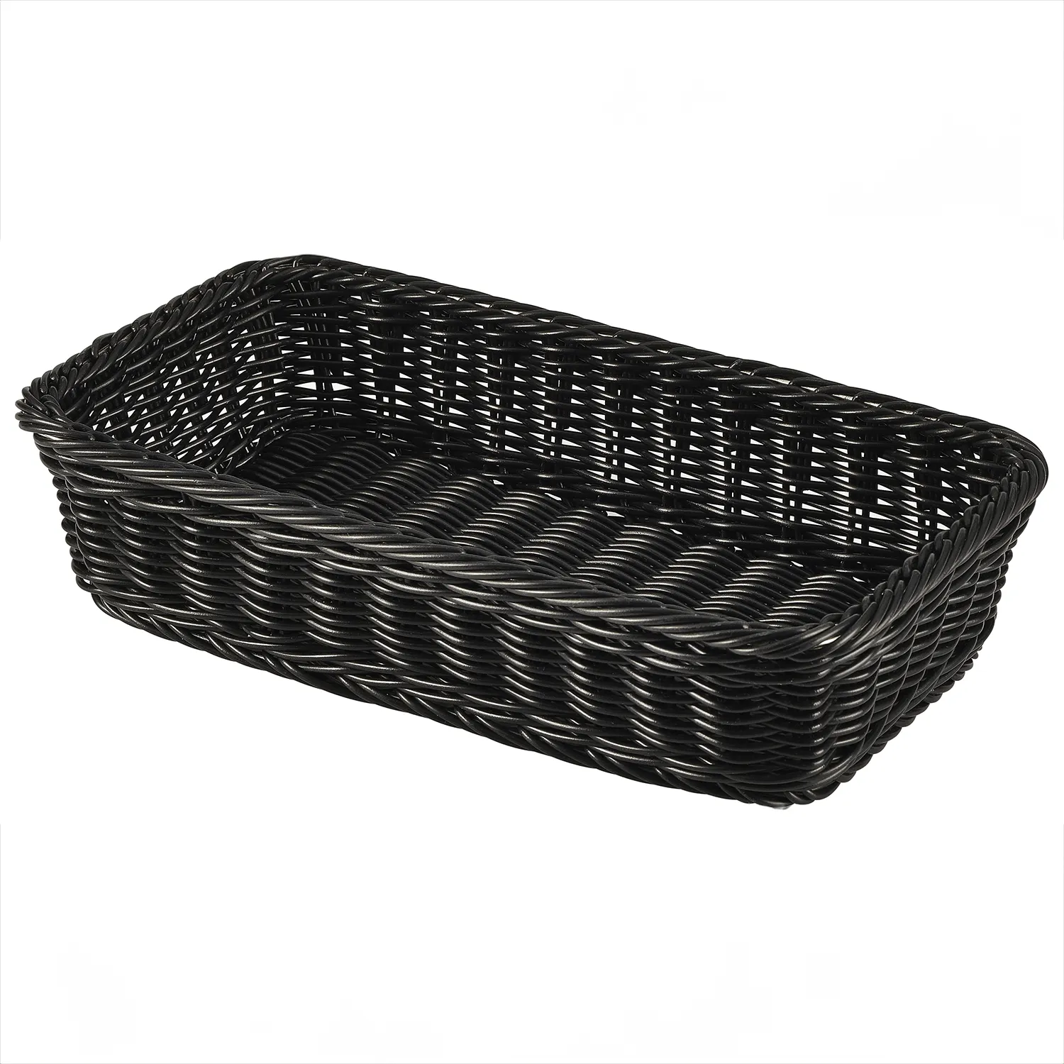 Polywicker Display Basket GN 1/3 Black - Pack 1