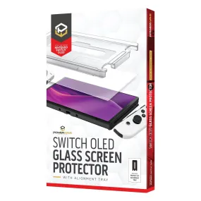Powerwave Glass Screen Protector with Alignment Tray for Nintendo Switch OLED
