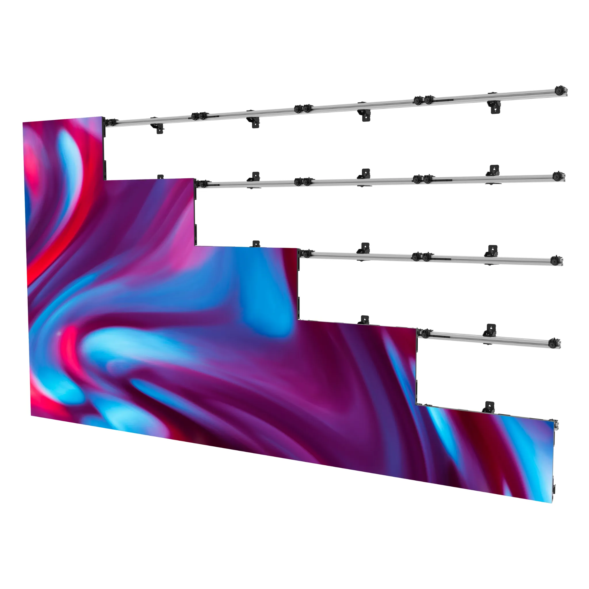 Preconfigured SEAMLESS Kitted Universal dvLED Mounting System