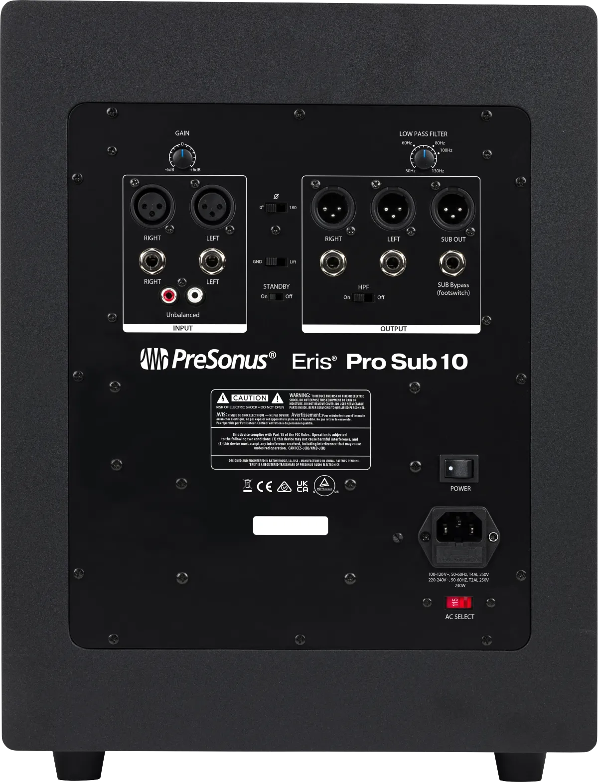 PreSonus ERIS PRO SUB 10 Active Studio Subwoofer - 10"