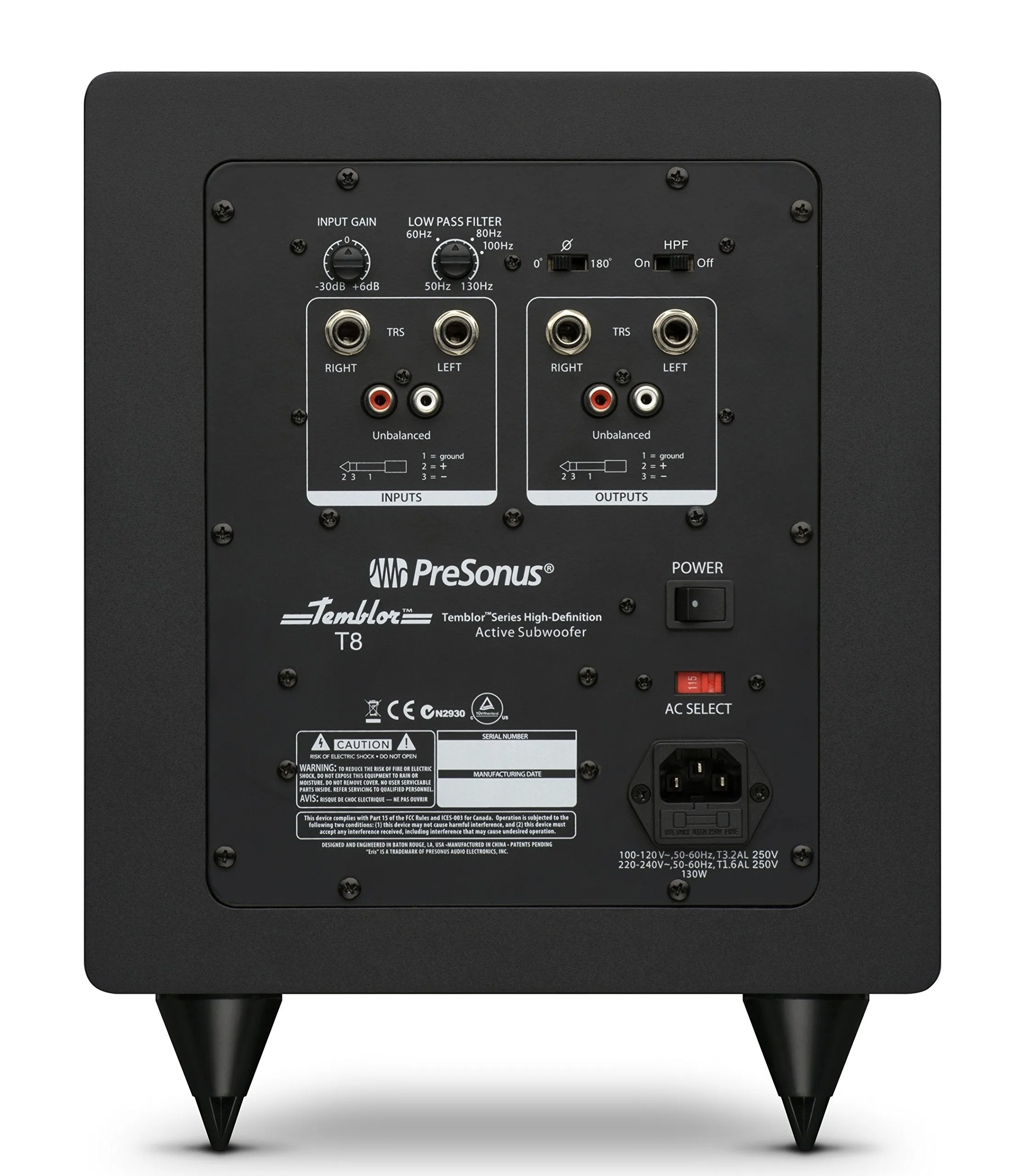PreSonus Temblor T8 Powered Subwoofer