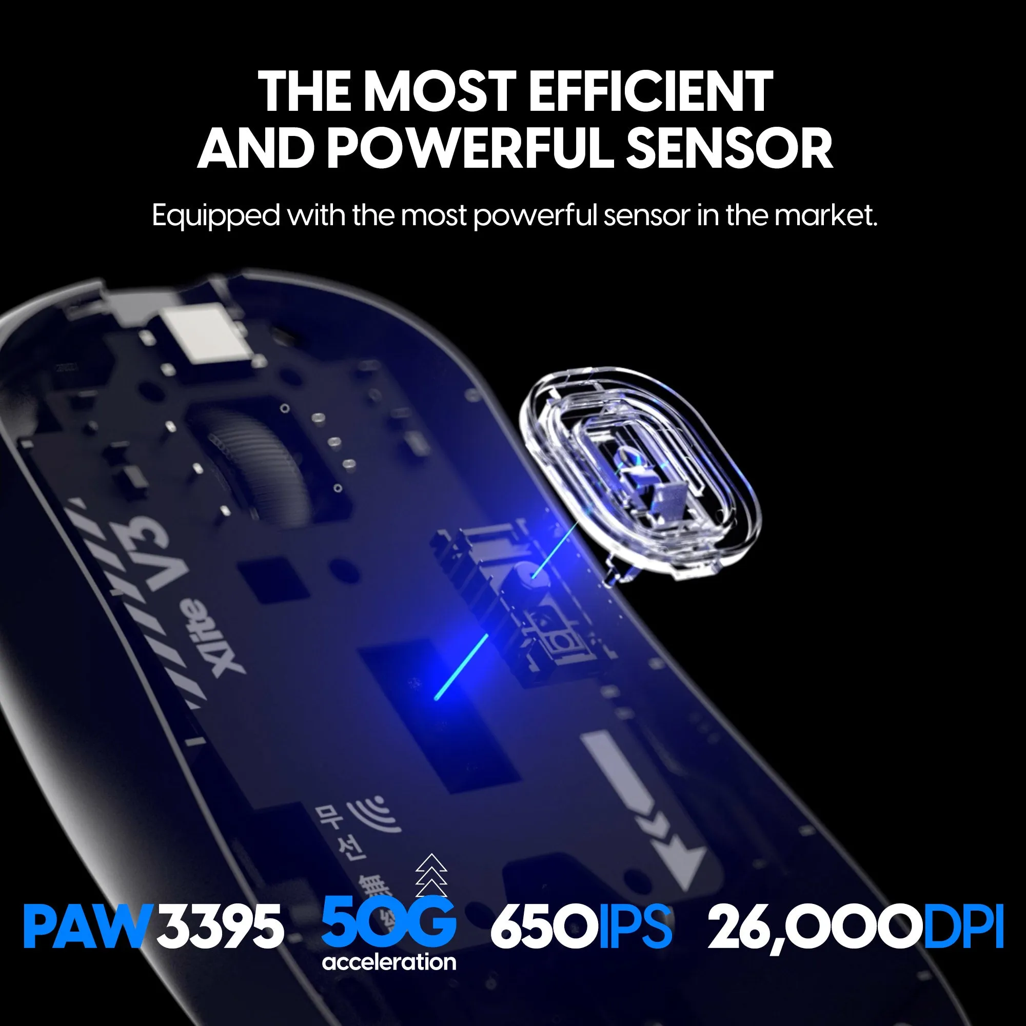 Pulsar Xlite V3 Mini Wireless Gaming Mouse - Black