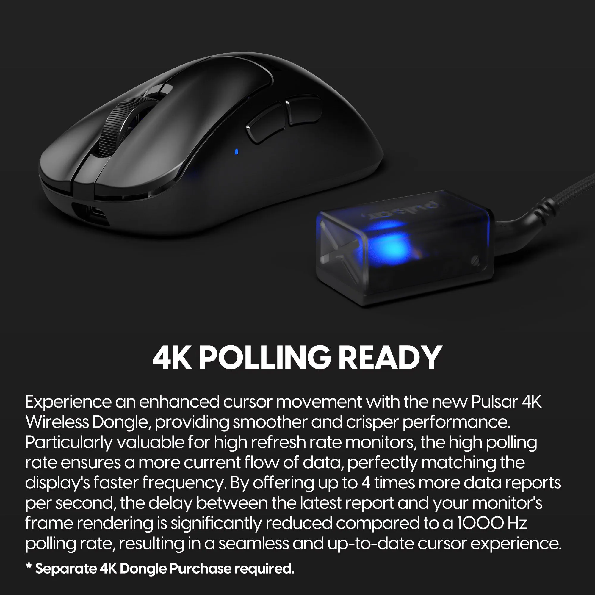 Pulsar Xlite V3 Mini Wireless Gaming Mouse - Black