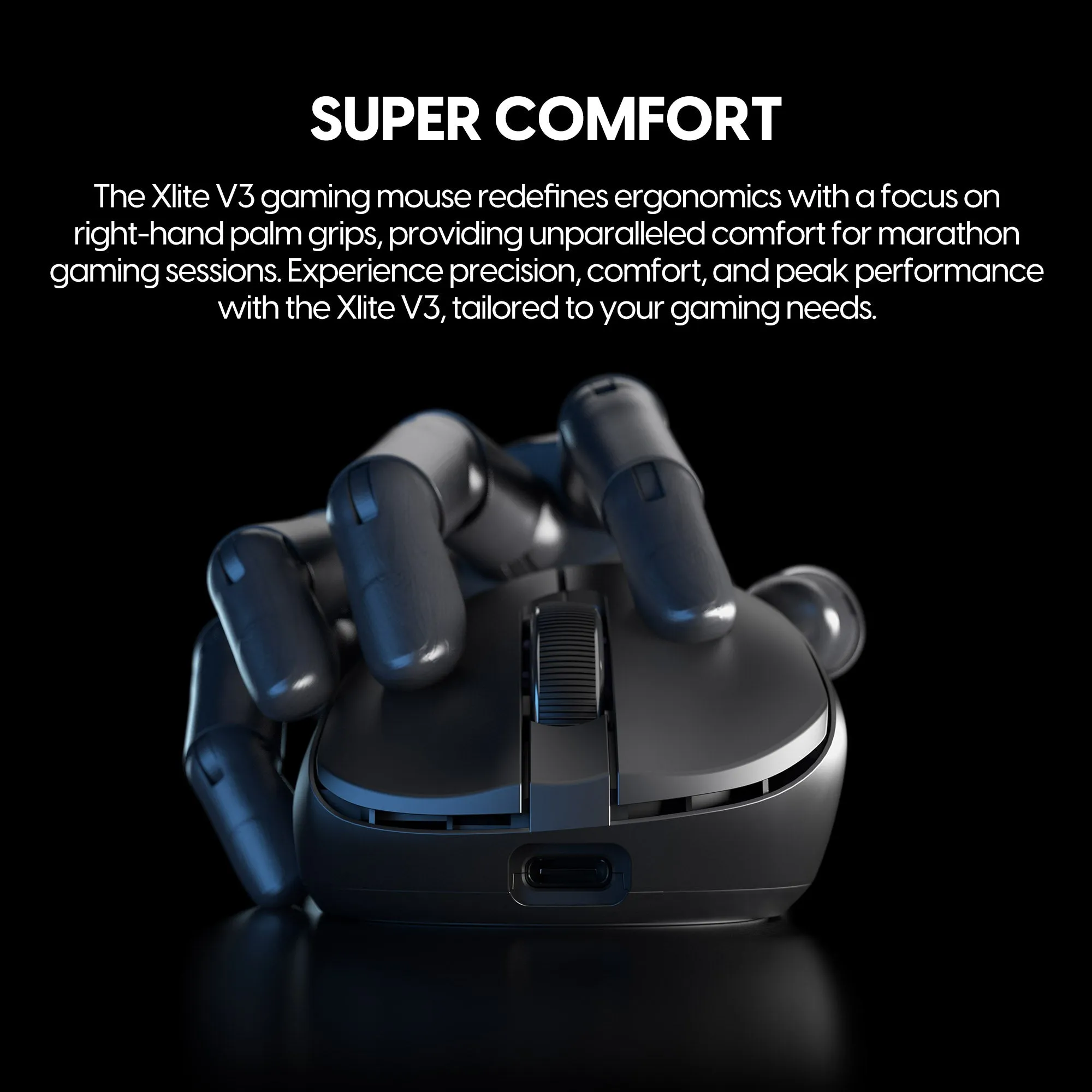 Pulsar Xlite V3 Mini Wireless Gaming Mouse - Black