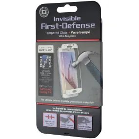 Qmadix Invisible Edge-to-Edge Tempered Glass for Galaxy S6 - Clear/White
