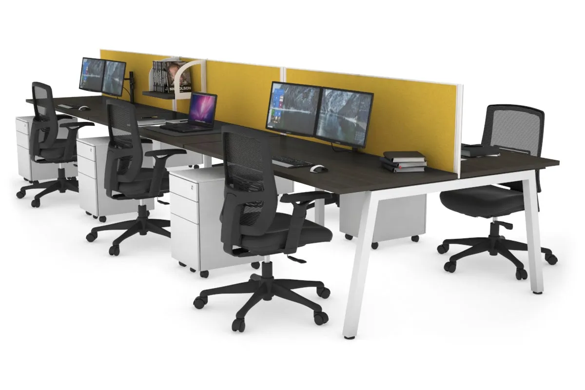 Quadro 6 Person Office Workstation [1400L x 700W]