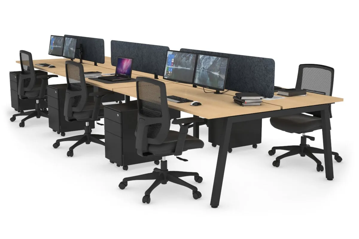 Quadro 6 Person Office Workstation [1400L x 700W]