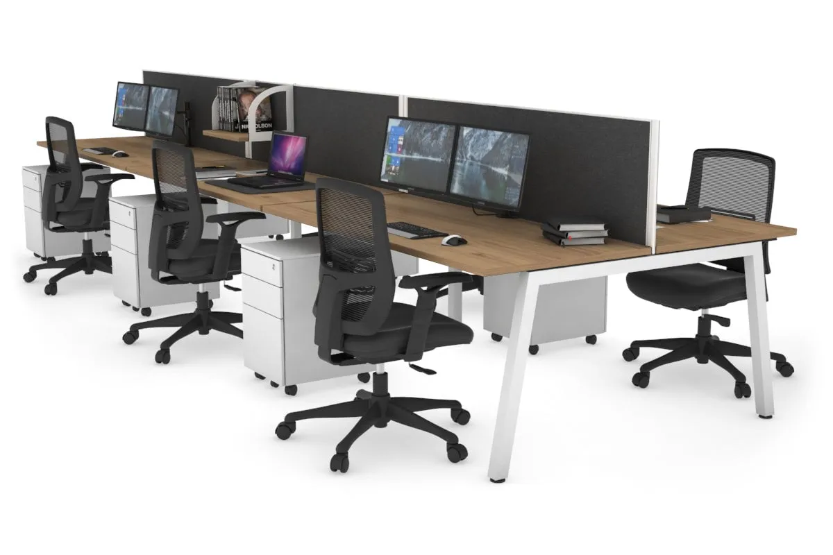 Quadro 6 Person Office Workstation [1400L x 700W]