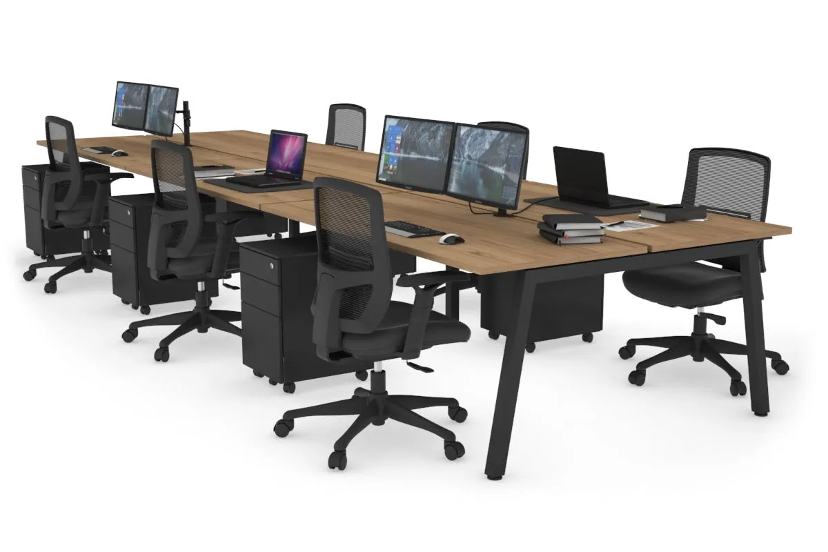 Quadro 6 Person Office Workstation [1400L x 700W]