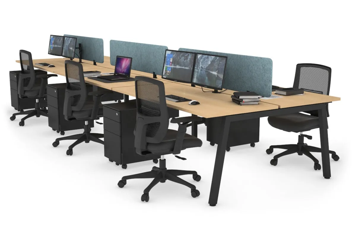 Quadro 6 Person Office Workstation [1400L x 700W]