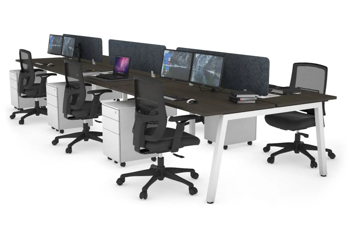Quadro 6 Person Office Workstation [1400L x 700W]