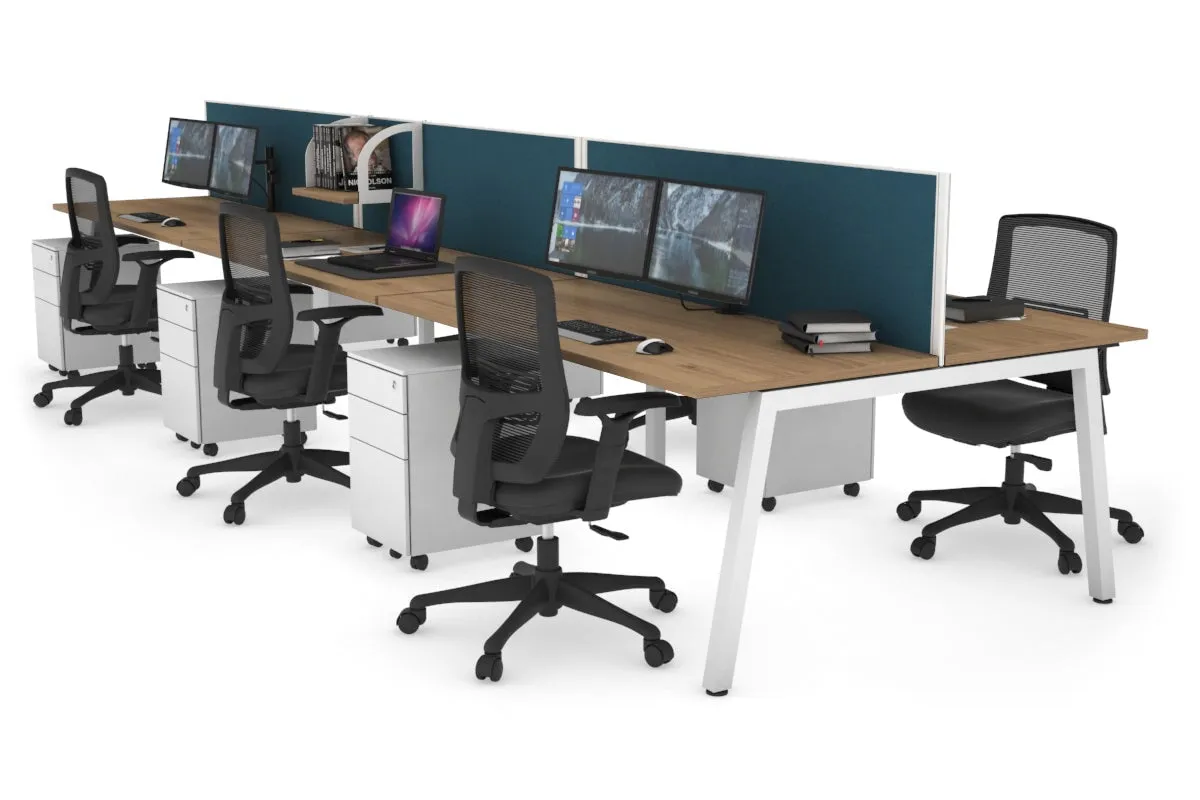 Quadro 6 Person Office Workstation [1400L x 700W]