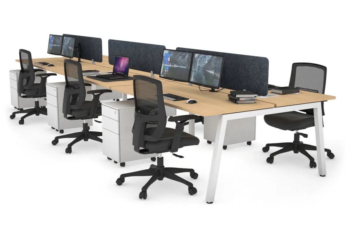 Quadro 6 Person Office Workstation [1400L x 700W]