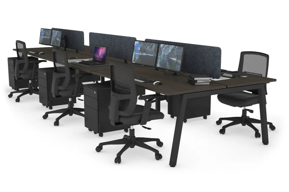 Quadro 6 Person Office Workstation [1400L x 700W]