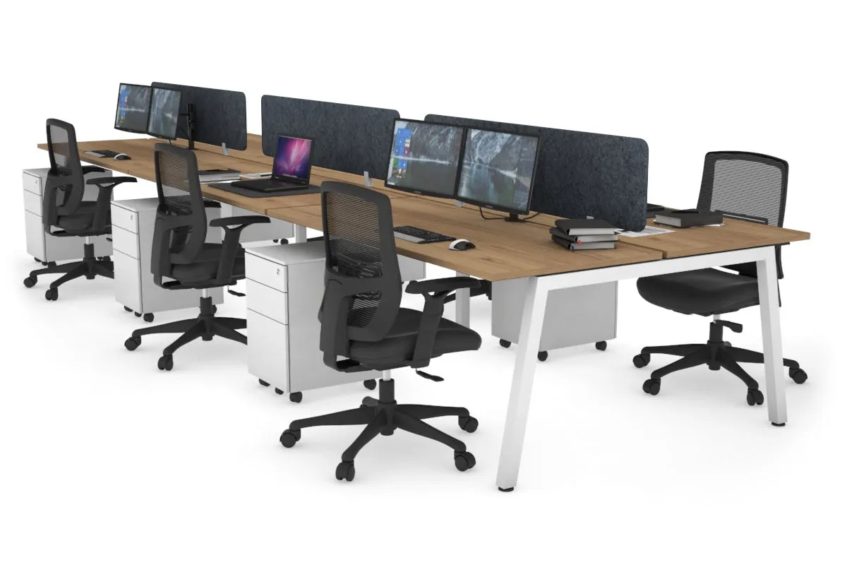 Quadro 6 Person Office Workstation [1400L x 700W]