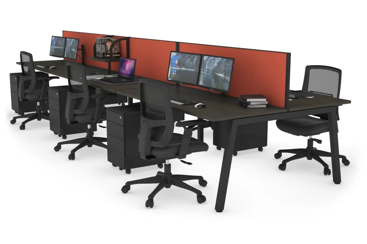 Quadro 6 Person Office Workstation [1400L x 700W]