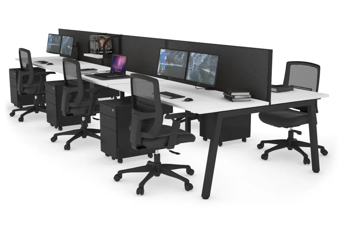 Quadro 6 Person Office Workstation [1400L x 700W]