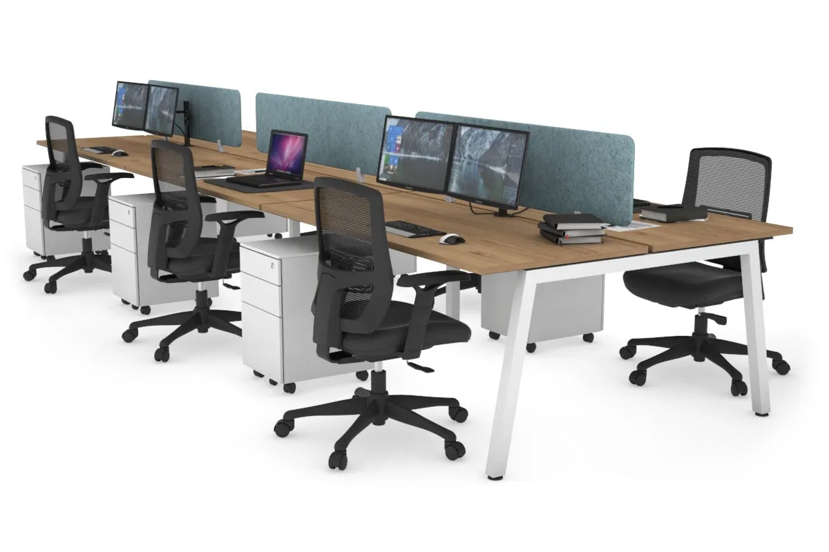 Quadro 6 Person Office Workstation [1400L x 700W]