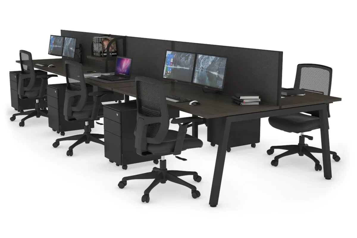 Quadro 6 Person Office Workstation [1400L x 700W]