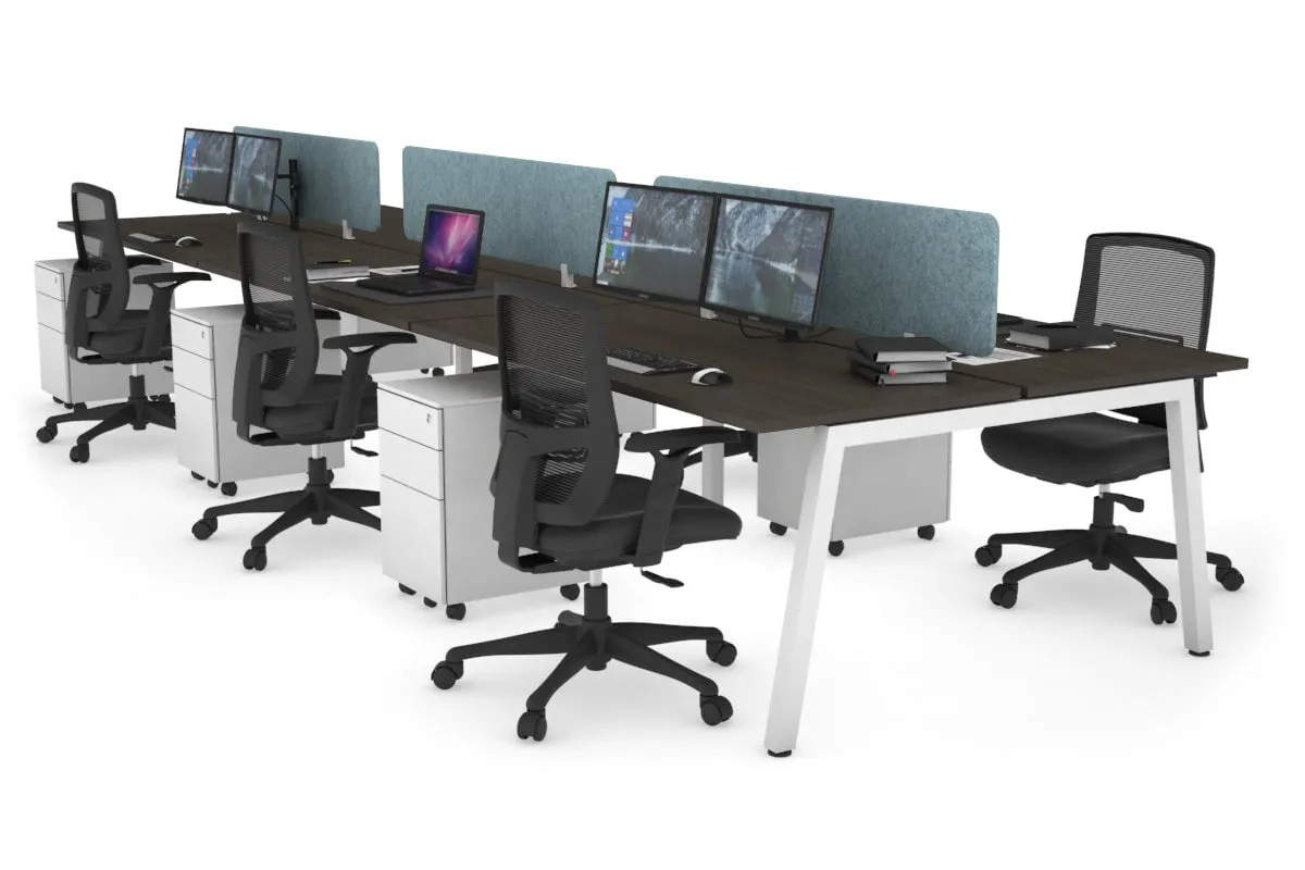 Quadro 6 Person Office Workstation [1400L x 700W]