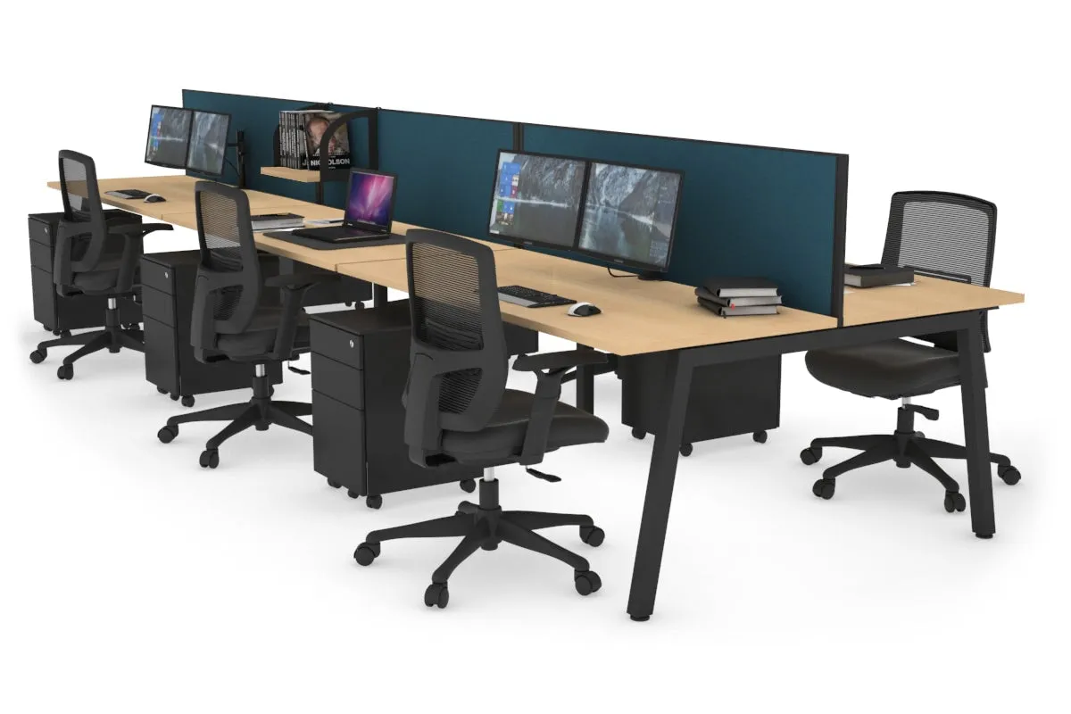 Quadro 6 Person Office Workstation [1400L x 700W]