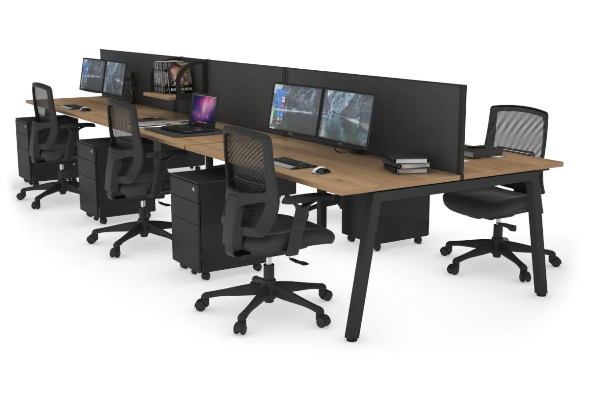 Quadro 6 Person Office Workstation [1400L x 700W]