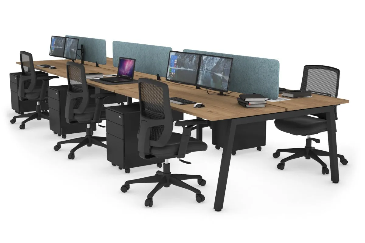 Quadro 6 Person Office Workstation [1400L x 700W]