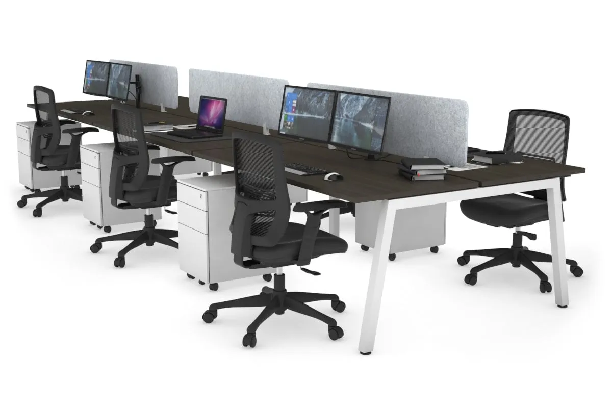 Quadro 6 Person Office Workstation [1400L x 700W]