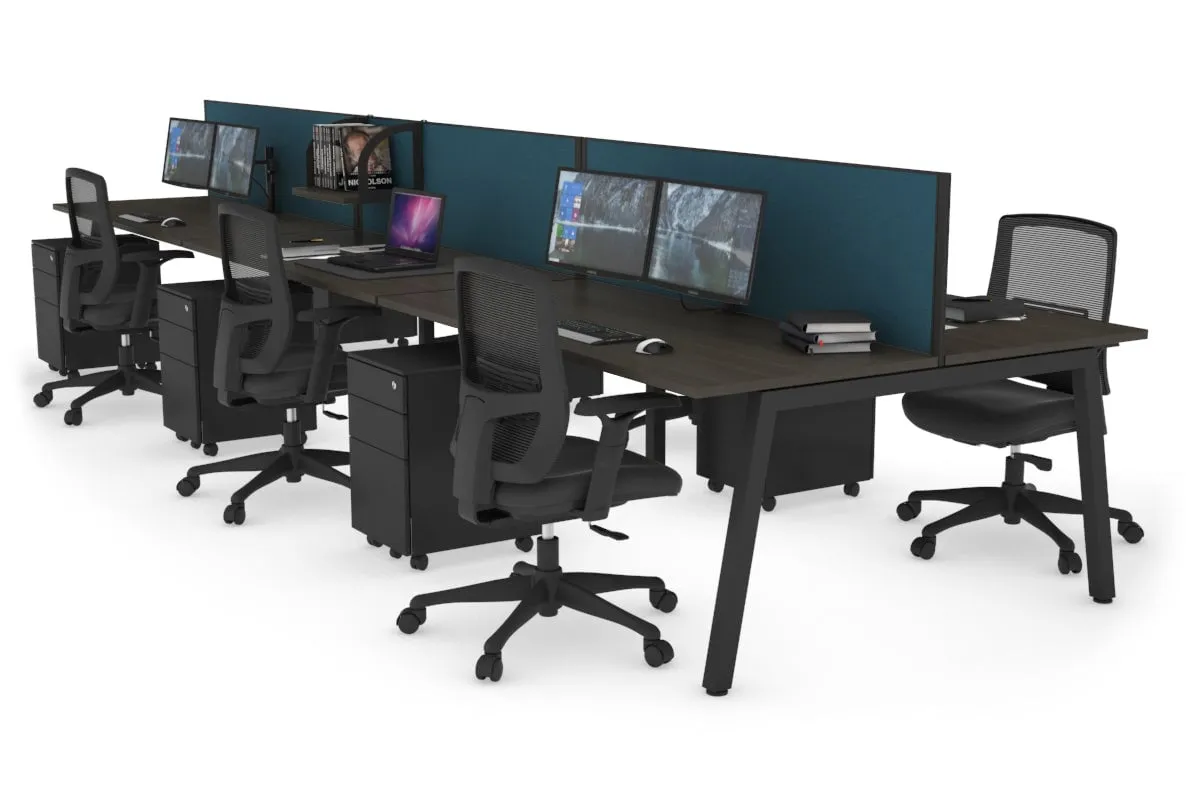 Quadro 6 Person Office Workstation [1400L x 700W]