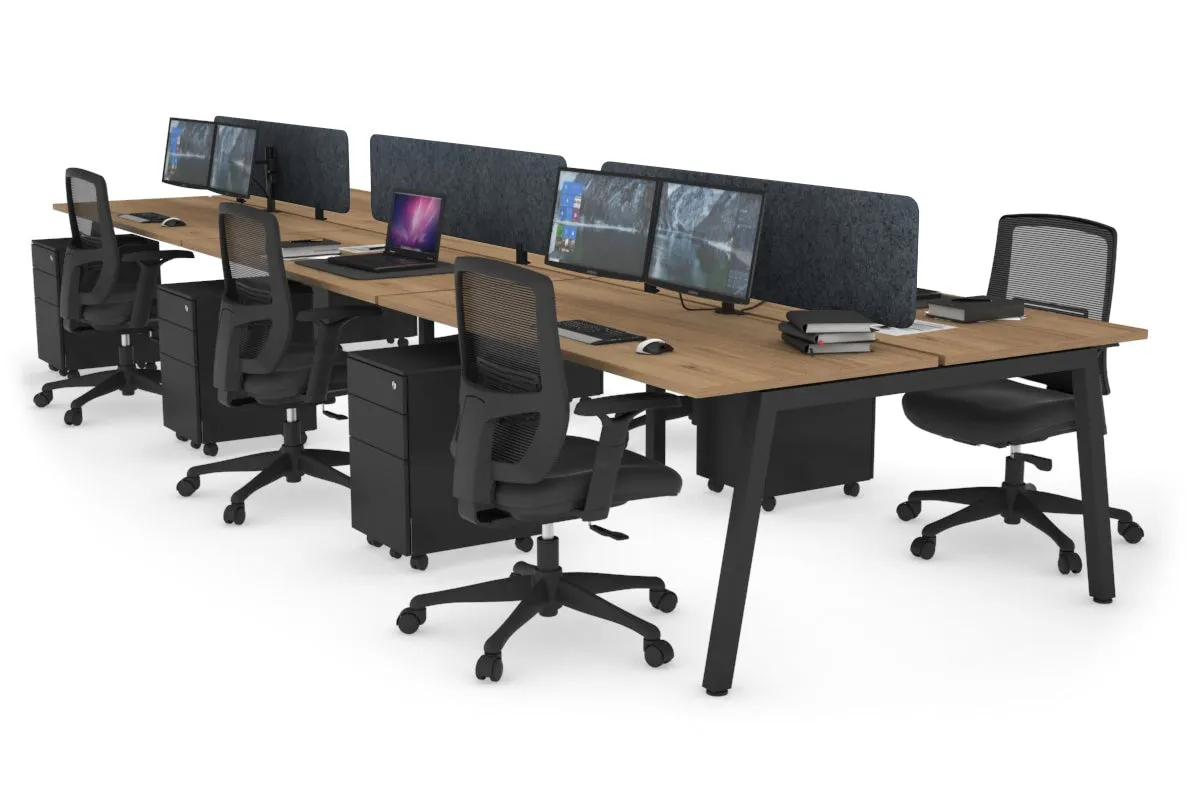 Quadro 6 Person Office Workstation [1400L x 700W]
