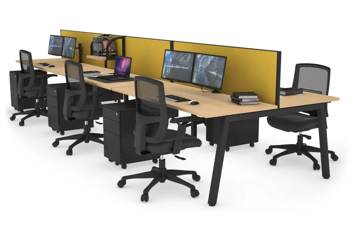 Quadro 6 Person Office Workstation [1400L x 700W]