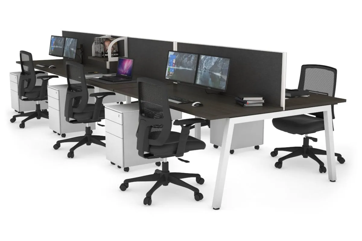 Quadro 6 Person Office Workstation [1400L x 700W]