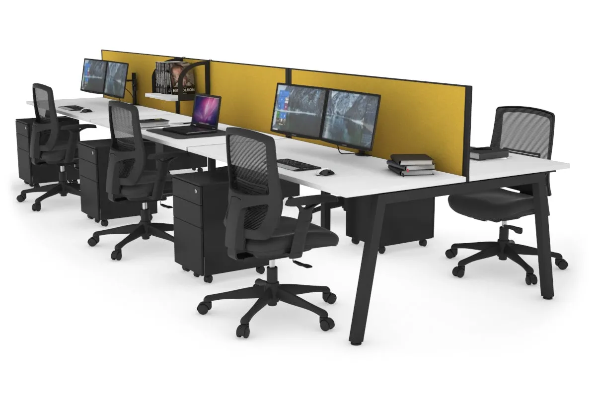 Quadro 6 Person Office Workstation [1400L x 700W]