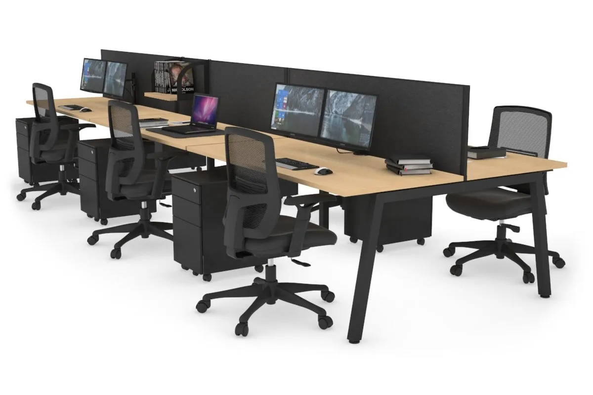 Quadro 6 Person Office Workstation [1400L x 700W]